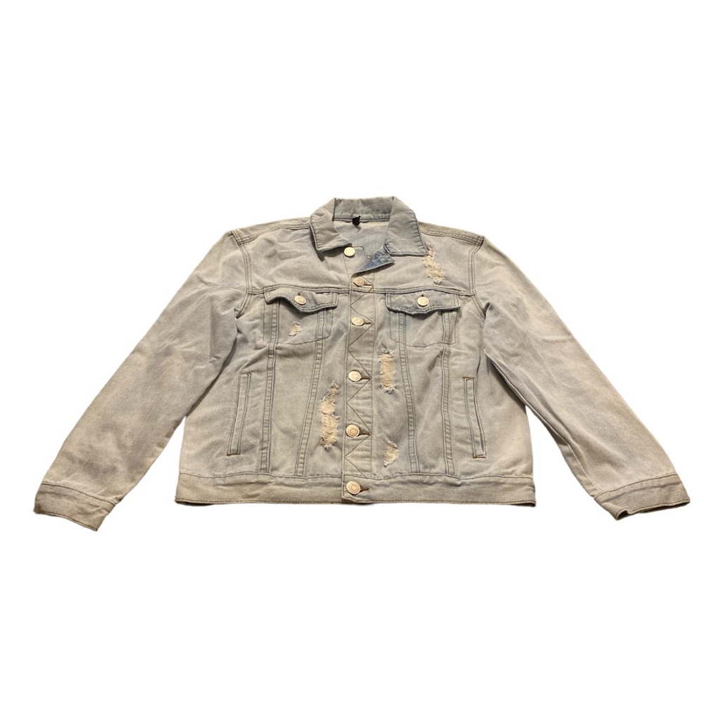 Navy Yard, Light Denim Jacket, NWOT, size Medium, small mark on back, $60
